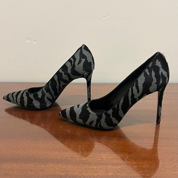 NIB Michael Kors Collection Gretel Tiger Calf Hair Pump - Picture 11 of 16